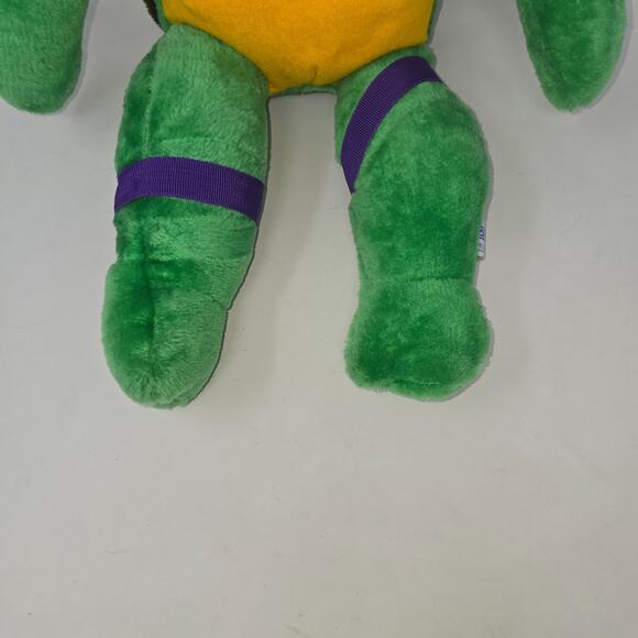 TMNT Teenage Mutant Ninja Turtles Playmates Donatello 14" Plush 1989 Vintage - Picture 4 of 12